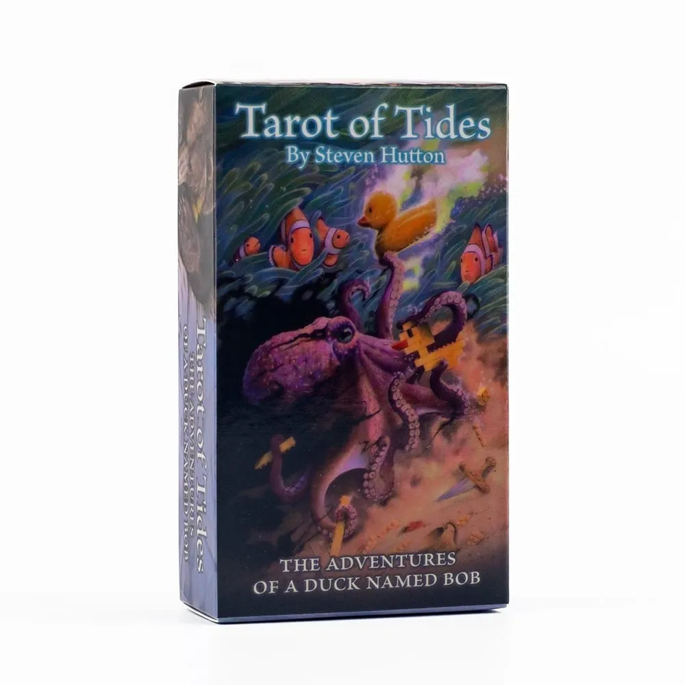Tarot of Tides: The Adventures of A Duck Named Bob ― Double-embossed Cardstock Unique 78PCS Tarot Deck Board Game Cards