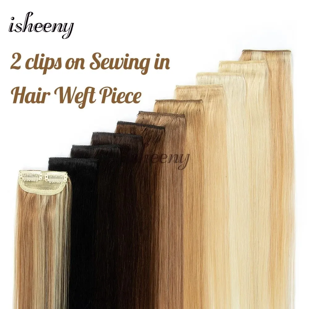 12"-18" Invisible Short Hair Pad Clip In Remy Human Hair Extensions 5pcs/pack Mini Clip In Hair 2 Clips On Machine Hair Weft