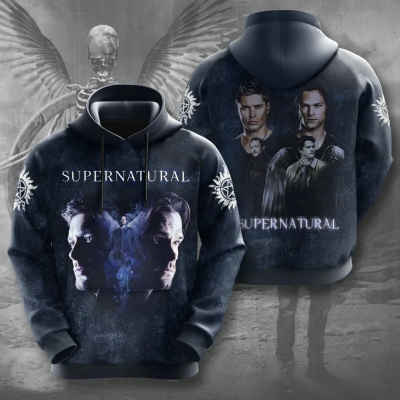 Supernatural TV Series 3D Print Hoodies Men's Women Casual Streetwear Hooded Sweatshirts Pullover Harajuku Y2k Coat Man Clothing — image 6
