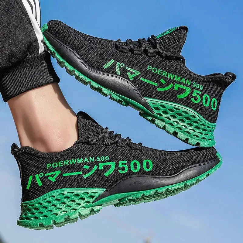 Men's lightweight mesh breathable casual sports shoes summer soft sole comfortable outdoor running shoes youth fashion sneakers