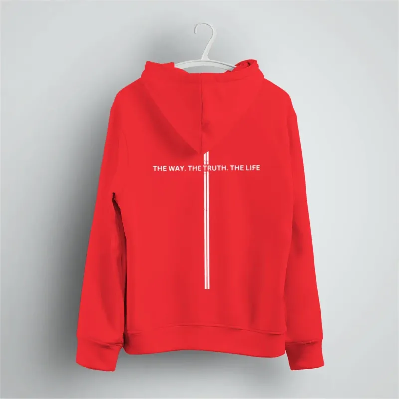 Christianity Jesus Men Women Hoodies Luminous Style Letter "The Way The Truth The Life" Casual Hoody Unisex Bible Verses Hoodie — image 11
