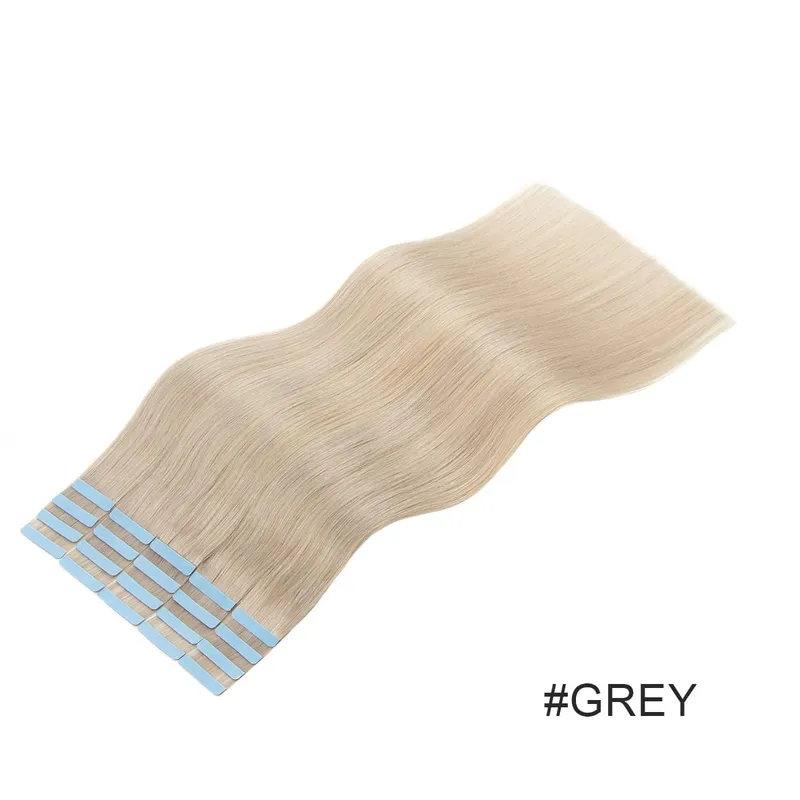 Tape In Hair Extensions Human Hair Skin Weft Remy Natural Tape in Extensions 40-50G/Pack Full 12-24 inch Tape-Ins