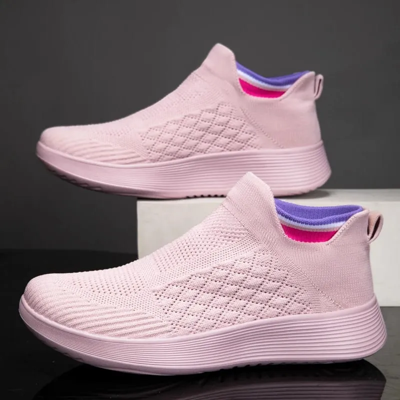 Men Running Walking Sock Shoes Fashion Casual Sneakers Breathable Thick Sole Sport shoes Lightweight Men Sneakers Casual Shoes