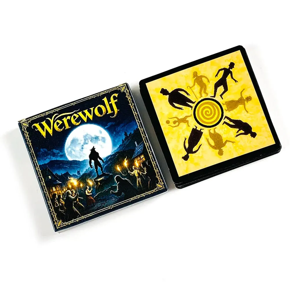 Werewolf Board Game Cards 24 Cards Social Party Game for 8-18 Players with Role Cards & Game Rules Perfect for Family & Friend