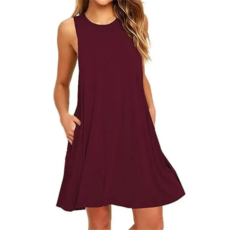 Vrouwen Zwart Wit Zomerjurk 2025 Polyester Korte Mouw O-hals Tops Casual Losse Jurk Vrouwelijke Straat Bohemian Jurk Vestidos