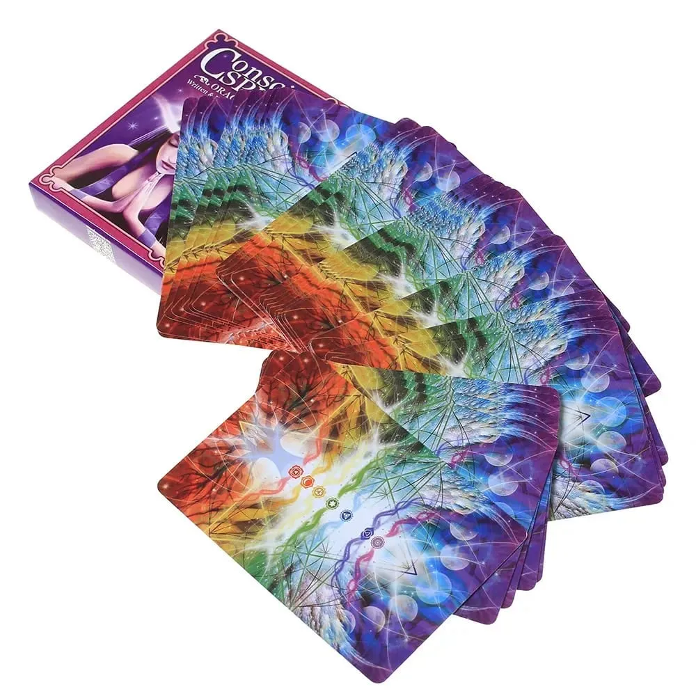 Conscious Spirits Oracle 卡 A 45 張耐用時尚派對趣味撲克牌塔羅牌紙牌遊戲