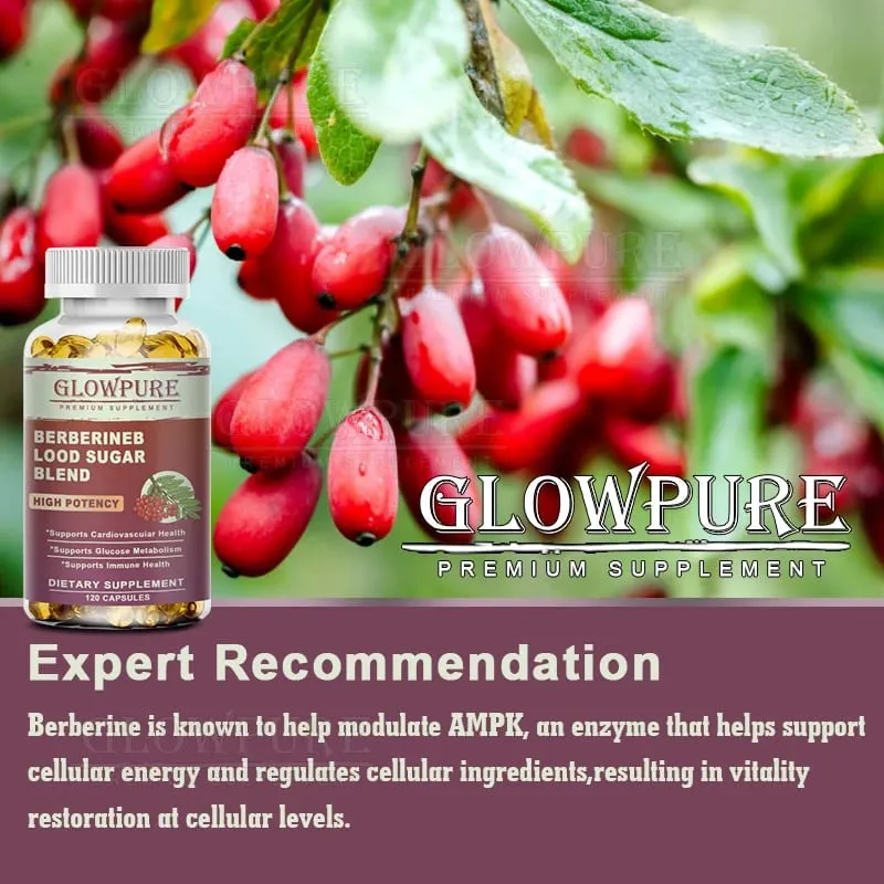 Berberine Capsules - Cardiovascular and Digestive Health Balance Liver Digestion Health with Ceylon Cinnamon Supplement
