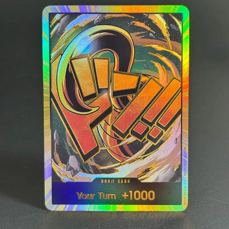 10PCS DON OPCG English TCG Gold DON!!! Collection Cards Zoro Ace Doflamingo Rebecca FOIL NM Refraction Flash Cards ToyGifts OPCG