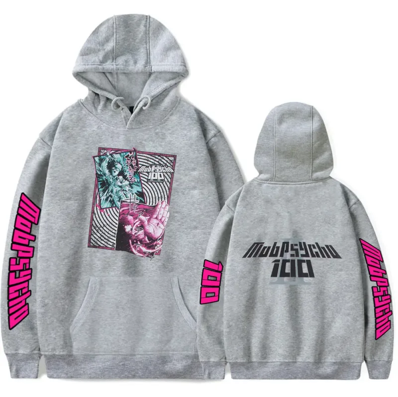 Anime Manga Mob Psycho 100 Reigen Arataka Fashion Hooded Sweatshirts Winter Essentials Hoodies Sweaters Thick Sweater Sweatshirt