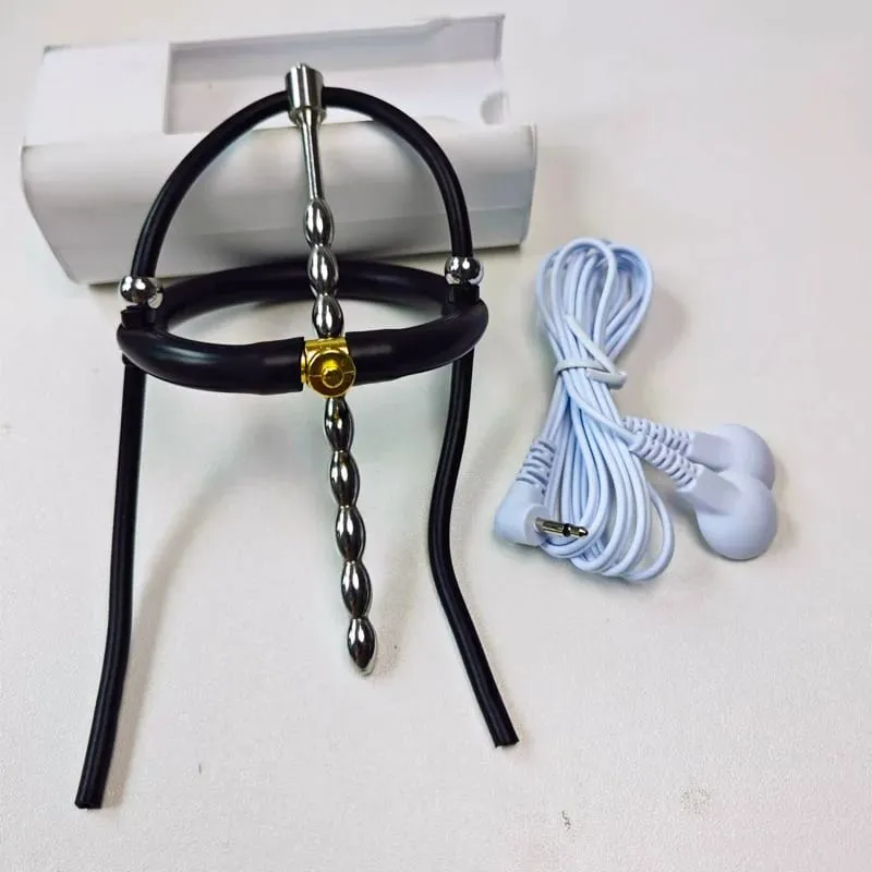 Taser Electric Shocker Ring Men Masturbate Stimulate Penis Erection Sex Toy on Gay E-stim Massage Bondage Penis Scrotum Cockring