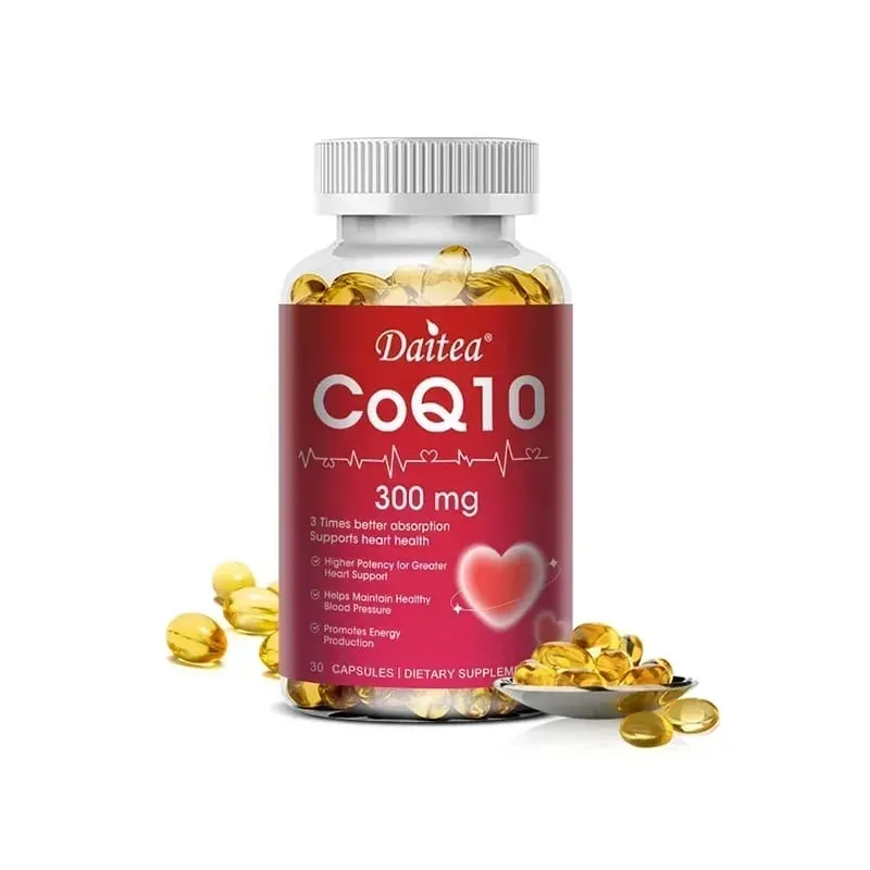 Coenzyme Q10 - 300 Mg Menyokong Keupayaan Kognitif Tenaga dan Jantung Kesihatan Otak dan Sel Antioksidan Meningkatkan Kualiti Tidur