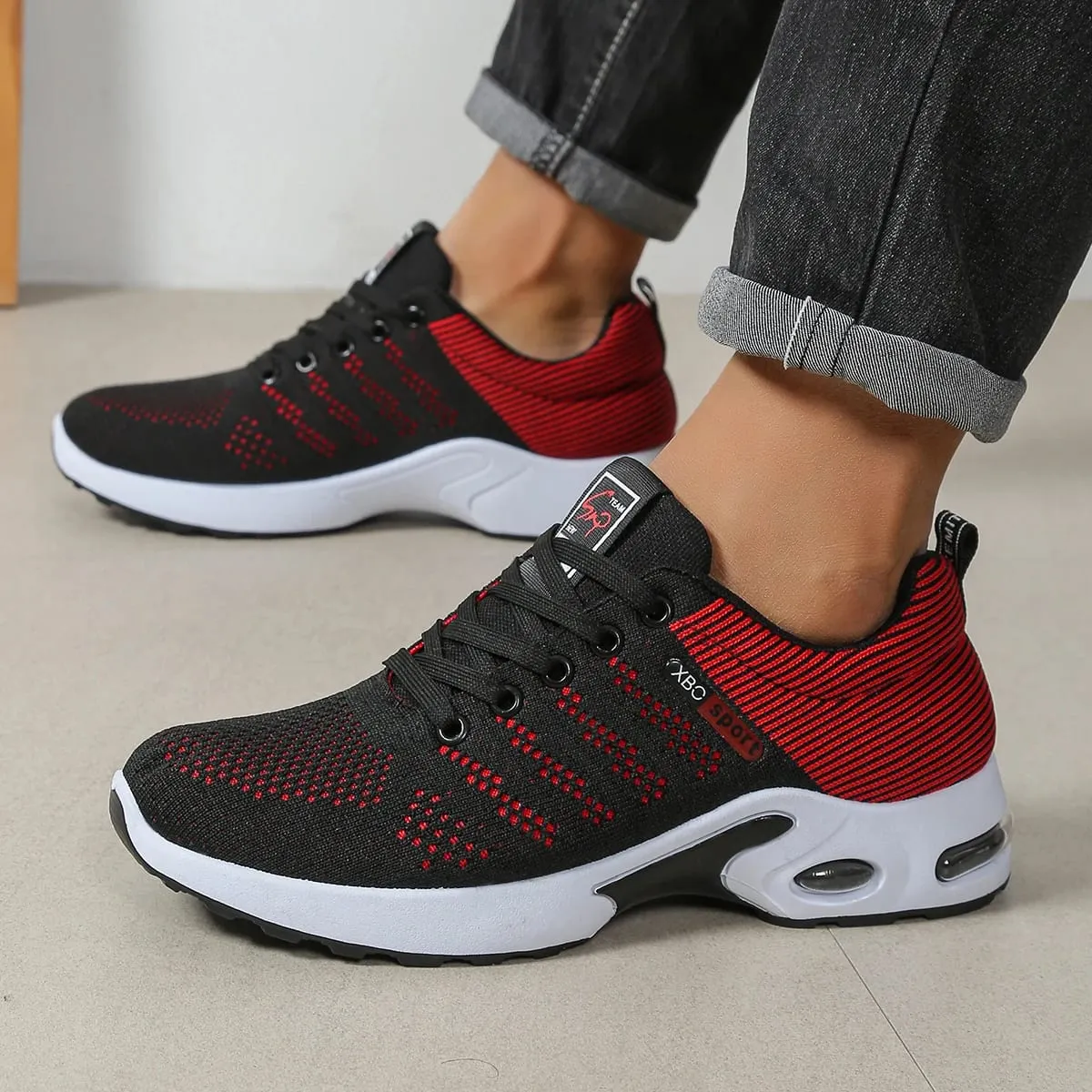 Men's Shoes Fashion Super Breathable Lace-Up Running Shoes - Non-slip Durable and Pillow Comfort - Men's Fashion Sneakers — image 2