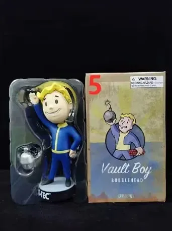 Anime Bobblehead Cute Vault Boy Full Set Action Figure Toys Collection Model Doll Desktop Ornament Display Boy Gifts