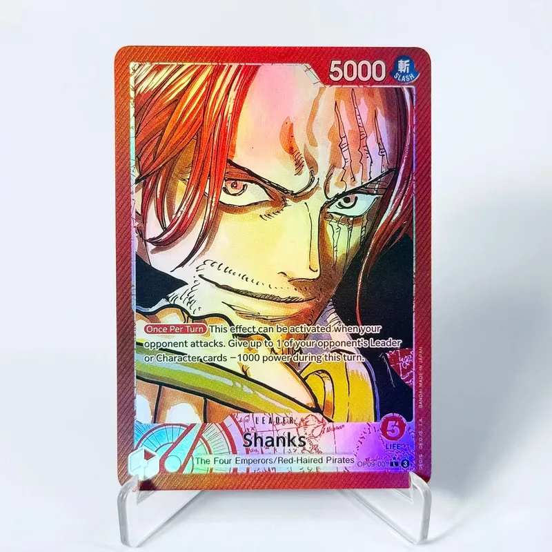 OP09 One Piece Emperors in the New World Curated Deck Luffy Shanks Roger Buggy Zoro Dragon Foil Textured Proxy Cards English