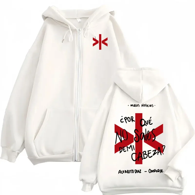 Alvaro Diaz Omakase Album Print Jacket Sweatshirts Men Women Casual Long Sleeve Zip Up Hoodies Fashion High Street Zipper Hoodie