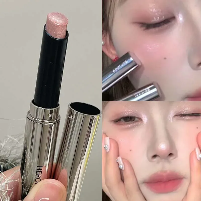 Diamond Pearlescent Glitter Eye Shadow Highlighter Stick Naturally Brightens Eye Makeup Shiny Gloss Eyeshadow Lying Silkworm Pen — image 5