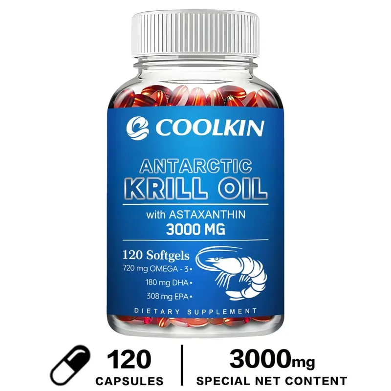 Antarctic Krill Oil 3000mg - με Ωμέγα-3 EPA DHA ασταξανθίνη και φωσφολιπίδια - Βιώσιμο Συμπλήρωμα Διατροφής — image 9