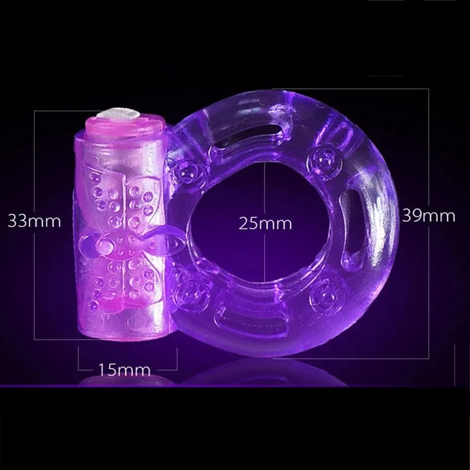 Estimulador clitoriano vibratório e anel intensificador de pênis, brinquedos sexuais para casal, ereção forte, anel peniano, gaiola para homens, desempenho sexual