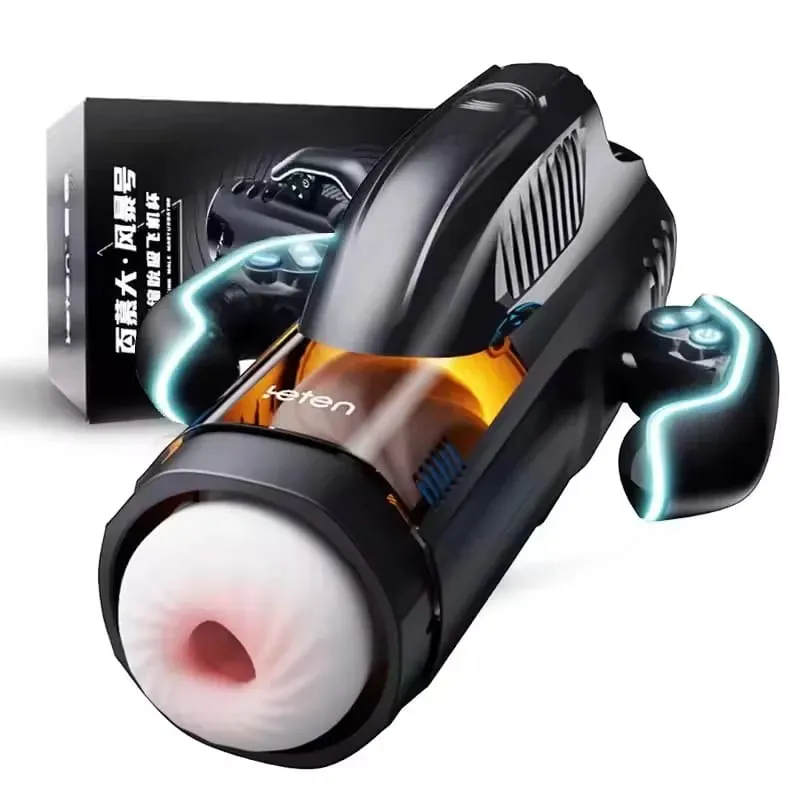 Bermuda Masturbator Powerful Vacuum Sucking Blowjob High-Speed Piston Telescopic Male Masturbation Cup Sex Toys for Men