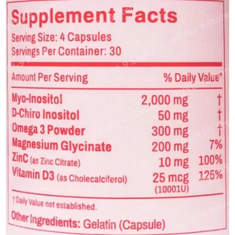 Happy Hormones Multivitamin Capsules for Women 120 CT Supports Hormonal Balance Myo-Inositol D-Chiro Inositol Omega 3 Vitamin D3