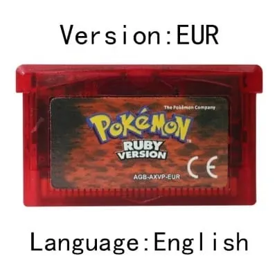 GBA Video Game Cartridge Console Card Pokemon Emerald Ruby FireRed LeafGreen Sapphire Multi-language for GBA/NDS