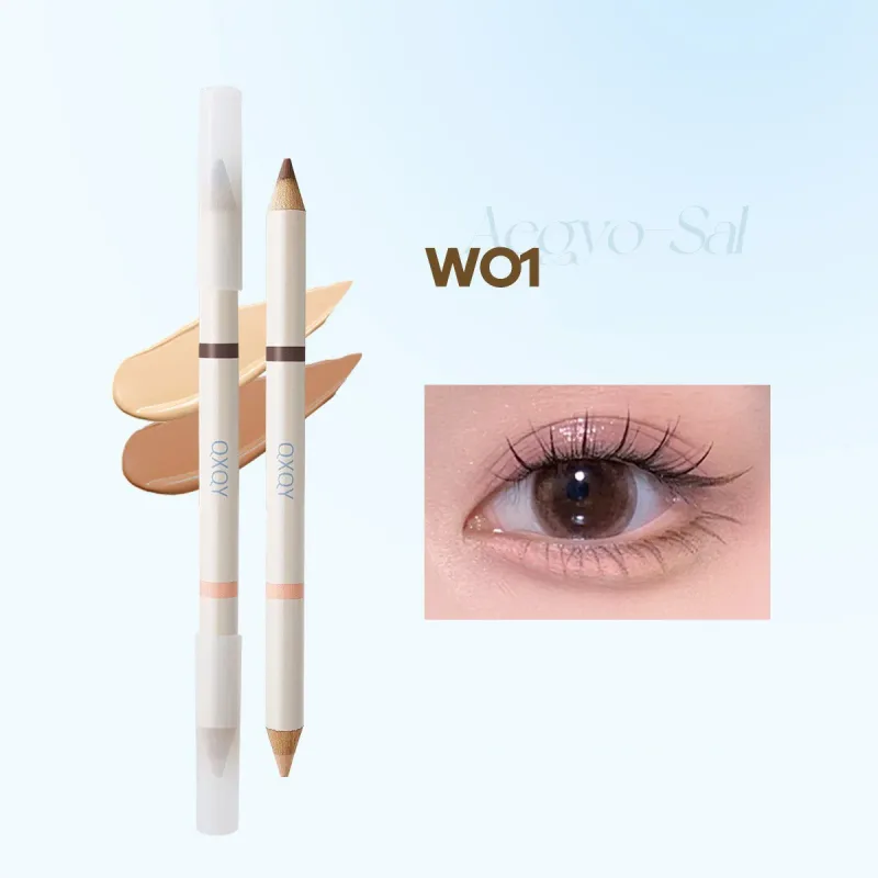 Double Tip Aegyosal Pencil Highlighter Matte Under Eye Tear Bag Liner Arrow Pen Eyeshadow Stick Korean Make Up Women Cosmetics