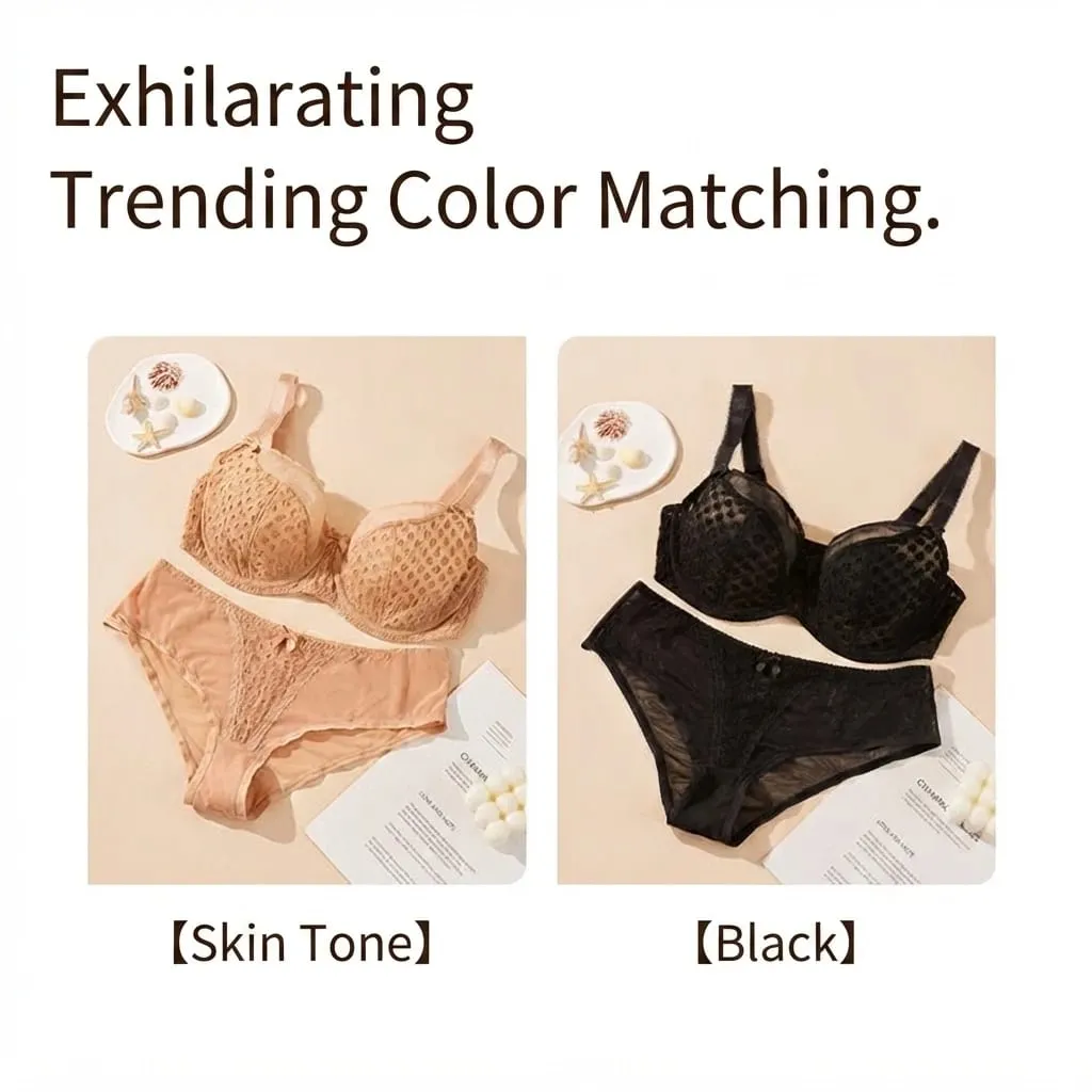 Women Curvy Plus Size Polka Dot Mesh Lace Bra Panty Set Underwire Support Full Figure Big Cup E F G H I Breathable Lingerie 2pcs
