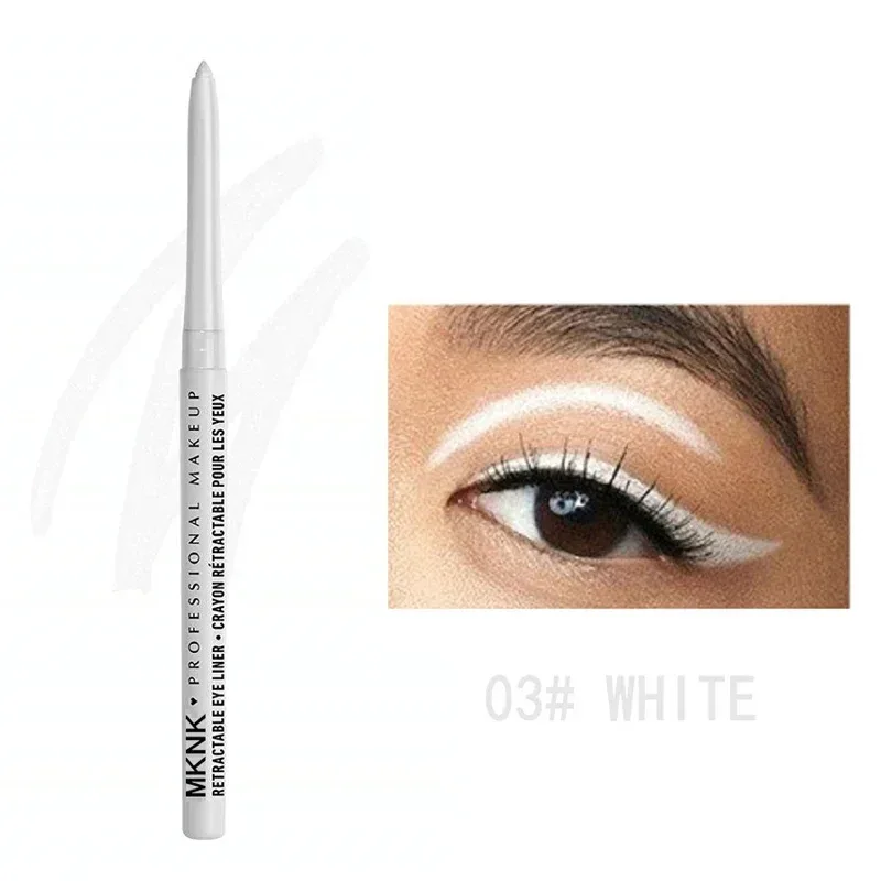 8 Colors Waterproof Black Eyeliner Gel Pencil Smudge-Proof Long-Lasting Beginner-Friendly Eye Makeup High Pigment Eye Liner Pen