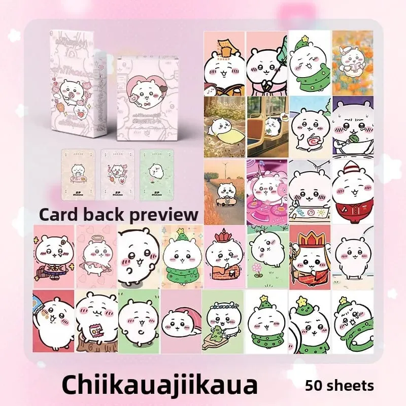 50Pcs/Set jiyi Lomo Cards 57x86mm Photocard Set Cute Laser Postcards Collectible Card for Fans Scrapbook Decoration Supplies