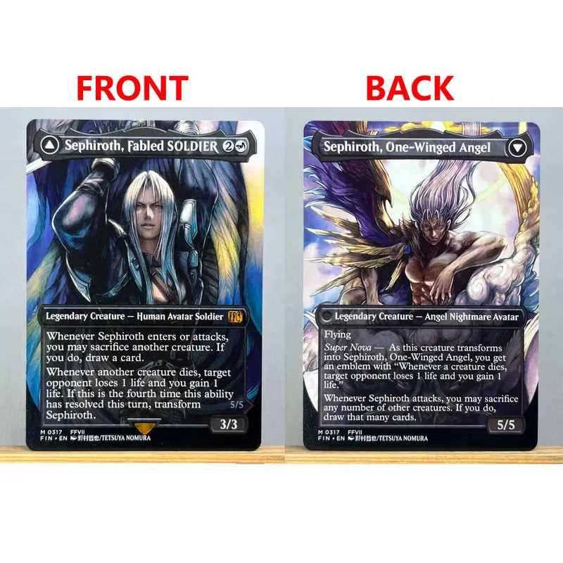 FIN HOLO14-Ⅰ01 Tcg Proxy Cards Vivi Ornitier Sephiroth Fabled SOLDIER Summon Bahamut Cloud Midgar Mercenary