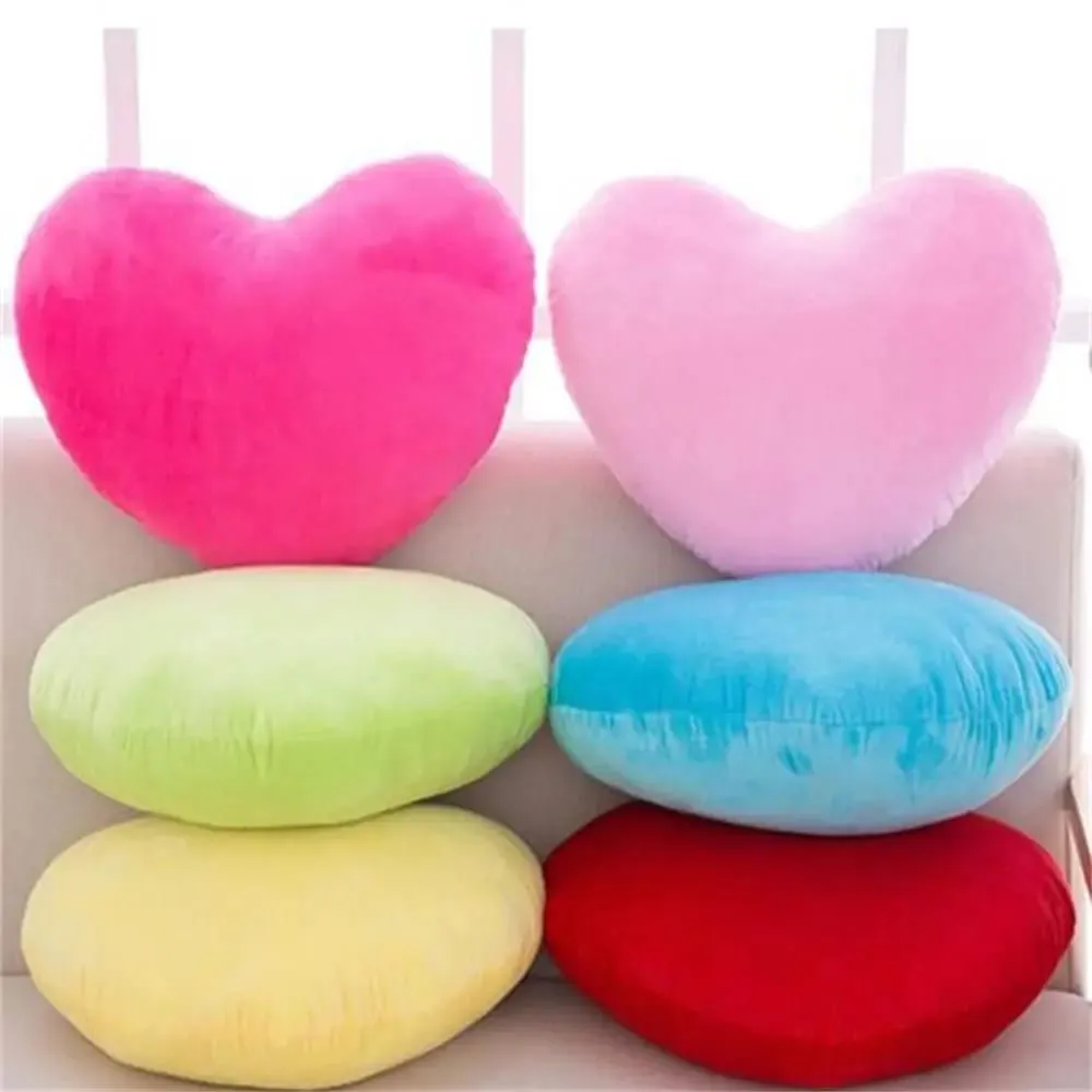 Heart Plush Toys Soft Pillow Kawaii Toy Lovely Gift for Birthday Home Decorative Valentines Day Decorative Soft Stuffed Pillow