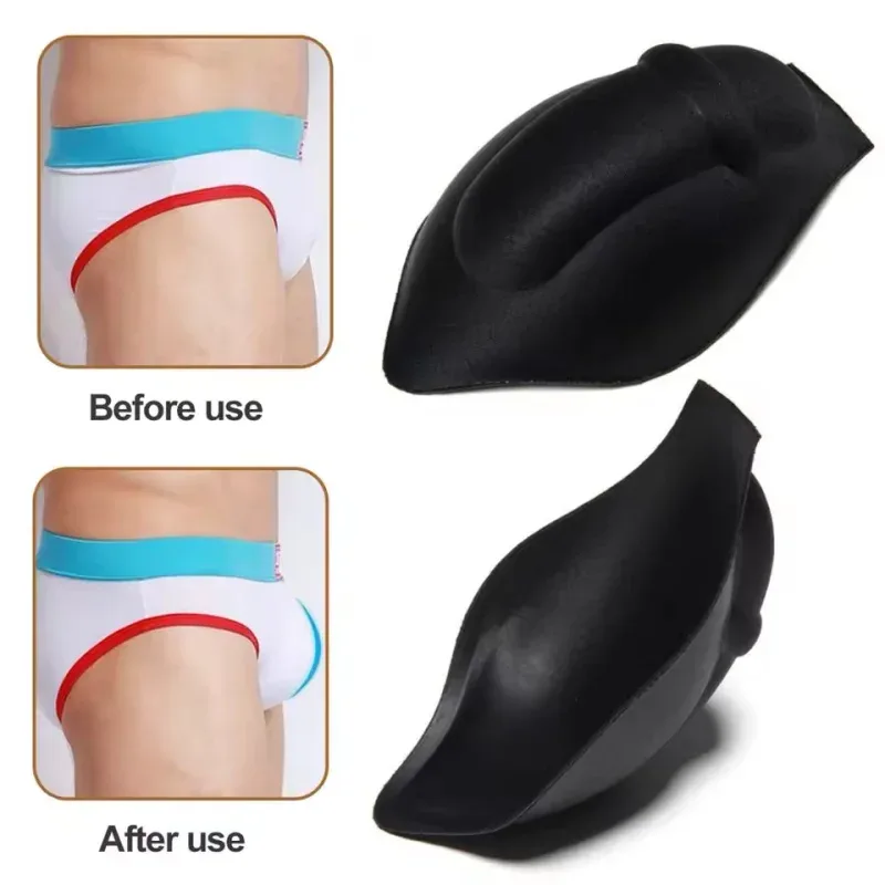 1/3pc Men'S Enhancement Underwear Pad Light-Proof Sponge Material 3D Convex Point Design Suitable Swim Trunks Other Occasions