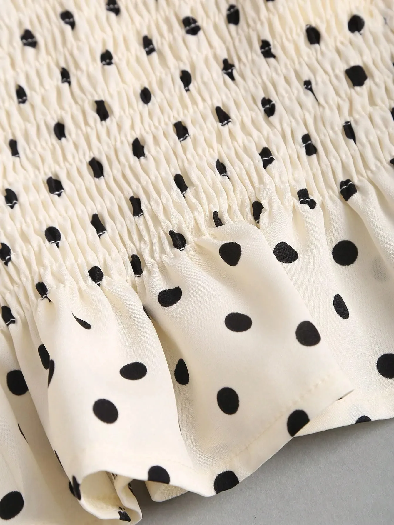 Women's Elegant Polka Dots Elastic Fitted Waist Slim Fit A-Line Tank Top Casual Shoulder Bow Decor Sleeveless Top Summer 2026
