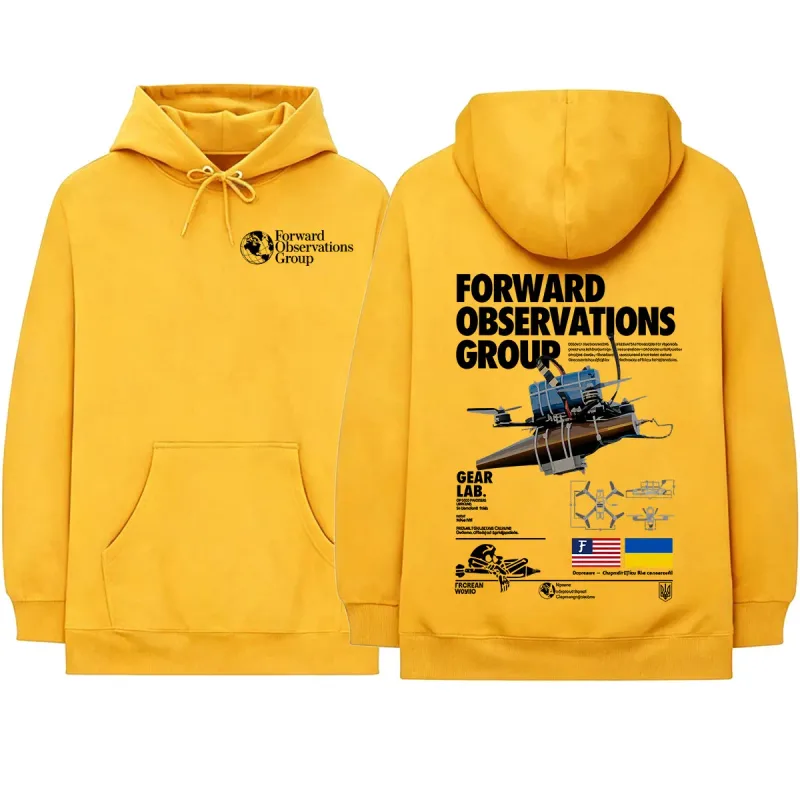 Forward Observations Group Hoodies Men Women Clothing Fashion Casual Oversized Long Sleeves Hooded Sweatshirts Hoodie Streetwear