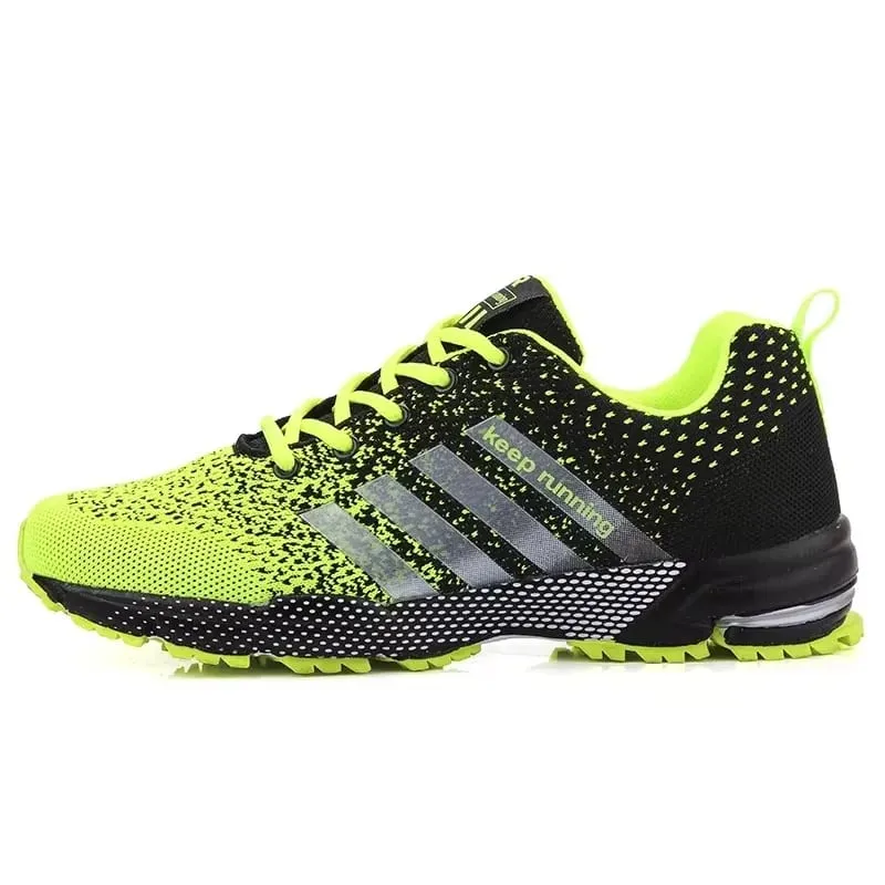 Best Seller! Men's Trendy Knitted Running Shoes Breathable Light Sneakers Anti-Slip Outdoor Casual Mens Shoes Zapatillas Hombre