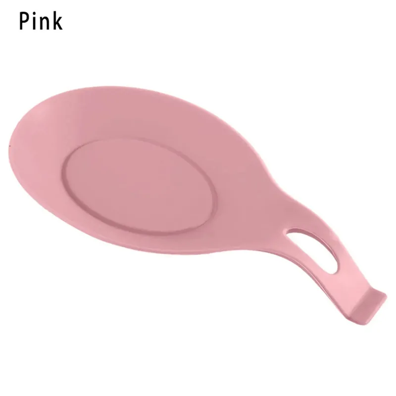 1PC Heat Resistant Silicone Spoon Shelf Chopstick Tray Pot Holder Stove Organizer Utensil Spatula Holder Spoon Pad Kitchen Tool