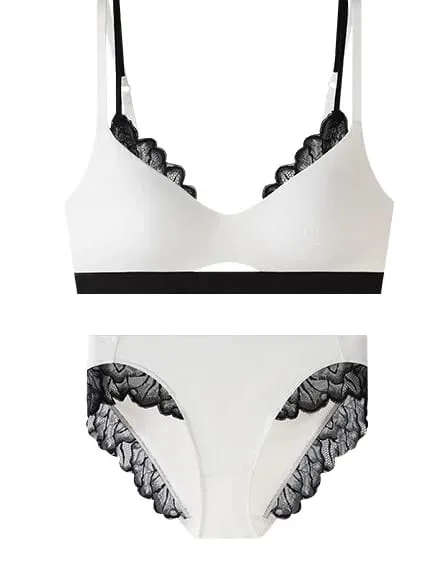 Sexy Push Up Sports Bra & Panties Set Wireless T-shirt Bra for Large Small Bust Plus Size Anti Sagging Seamless Workout Bralette