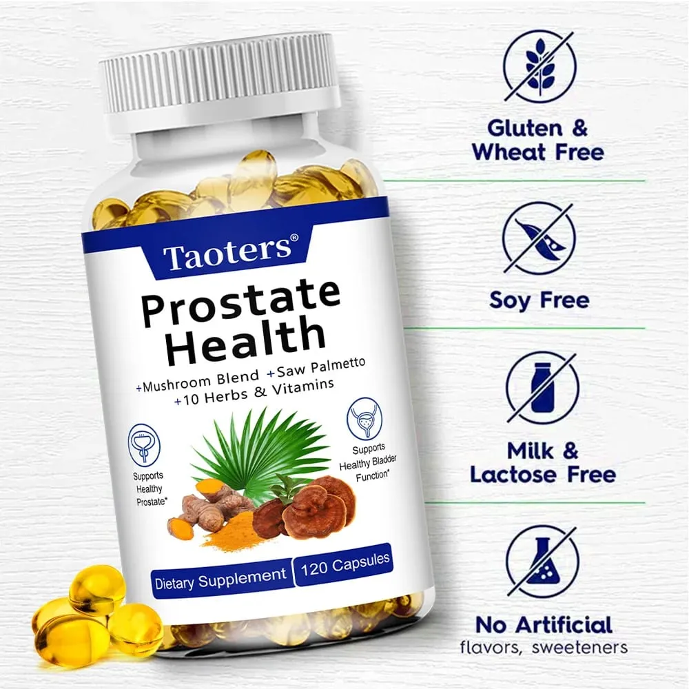 Saw Palmetto Capsules with Magnesium Citrate and Zinc Help Maintain Male Urinary Tract Health and Prostate Health