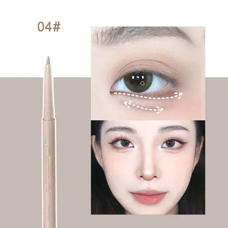 Matt Brightening Lying Selyemhernyó Shadow Pen Dual-use Eyeliner Gel Pen Bézs bőrtónus korrektor Pen Smooth Contour szemhéjfesték