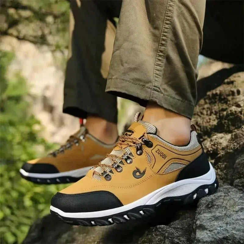 2026 New Men Hiking Shoes High Quality Anti Slip Men Sneakers Outdoor Climbing Walking Shoes Breathable Light Running Shoes Male