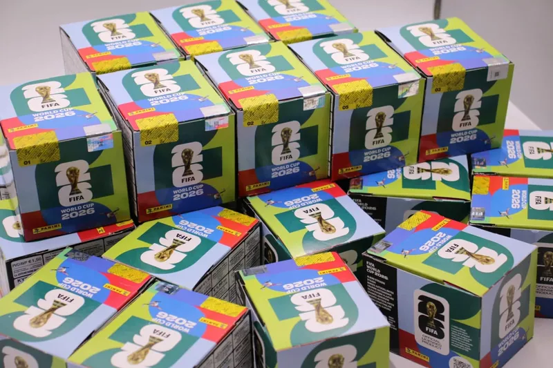 Panini 2026 FIFA World Cup Official Sticker Collection Box - Licensed Full Box with Sticker Album Authentic Football Player