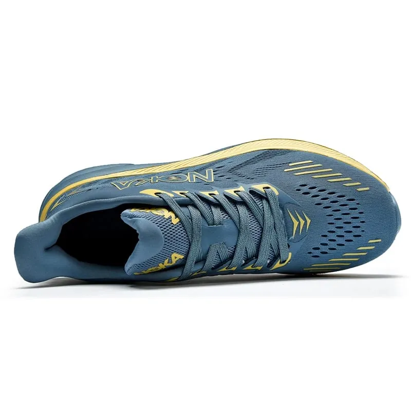 Men's Running Shoes Jogging Breathable Mesh Cushioning Non-Slip Outdoor Luxury shoes Couple Trainer Race Sneakers Off-road Shoes