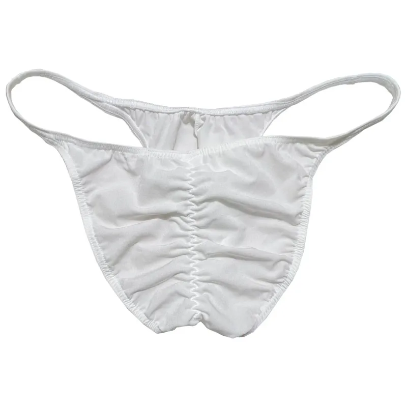 Men's Soft Micro Briefs Underwear Breathable Lightweight Ultrathin Bikini Briefs Men Low Rise Mini Triangle Cut Mini Panties