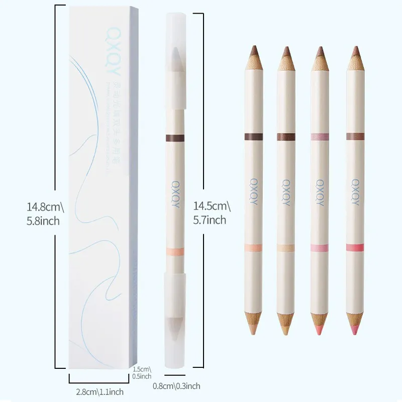 Double Tip Aegyosal Pencil Highlighter Matte Under Eye Tear Bag Liner Arrow Pen Eyeshadow Stick Korean Make Up Women Cosmetics