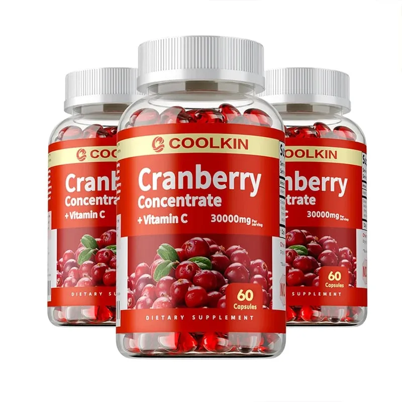 Cranberry Capsules - Beauty and Skin Care Urinary Tract Health Anti-aging Eye Protection Improve Appetite