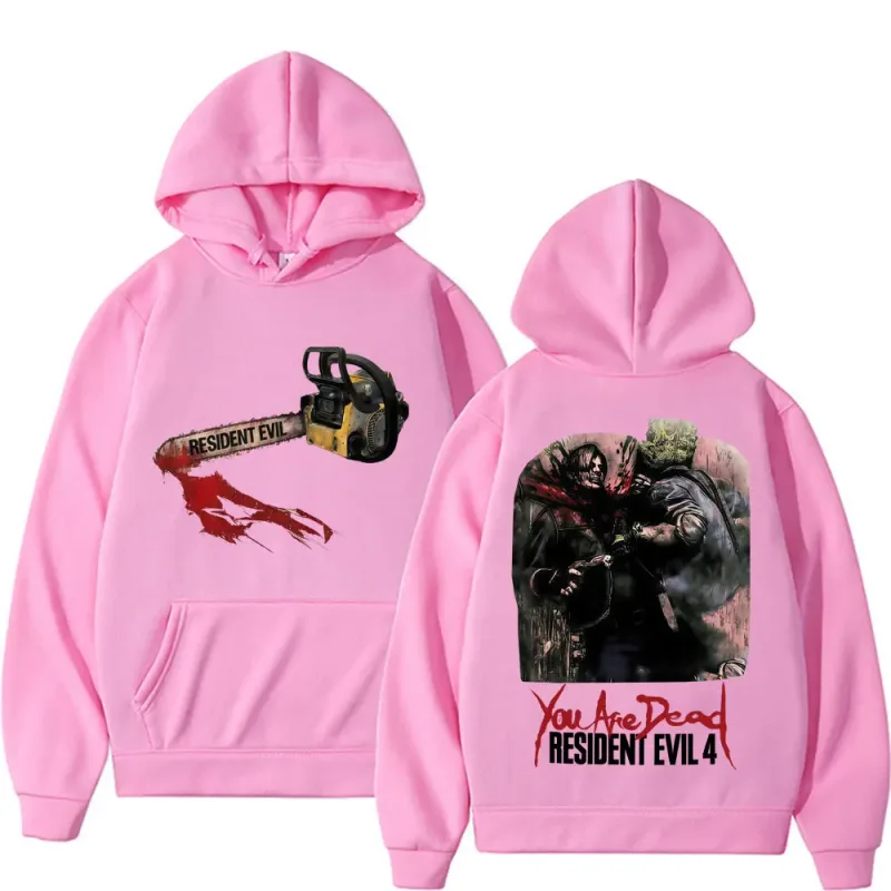 Resident Evil Requiem You Are Dead Merch Hoodies Men's Clothing Harajuku Gothic Sweatshirts Casual Fleece Long Sleeve Pullovers