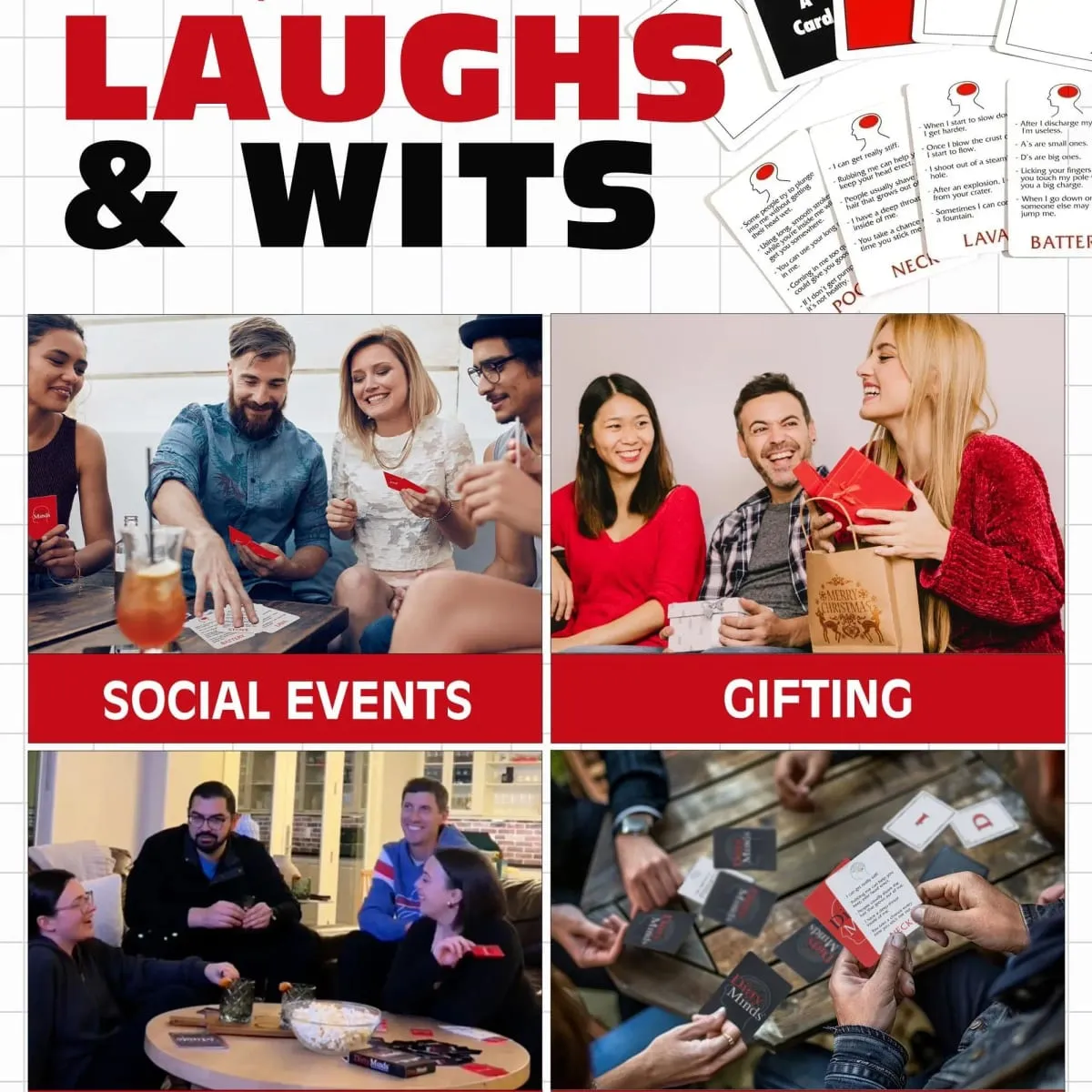 English Dirty Minds Card Game Hilariously Twisted Party Card Games Bachelorette Parties Perfect for Game Night Naughty