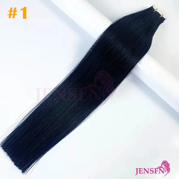 High Quality Tape In Hair Extensions 100% Remy Really Human Hair Brown Blonde Straight Seamless PU Skin Tape Ins Womem