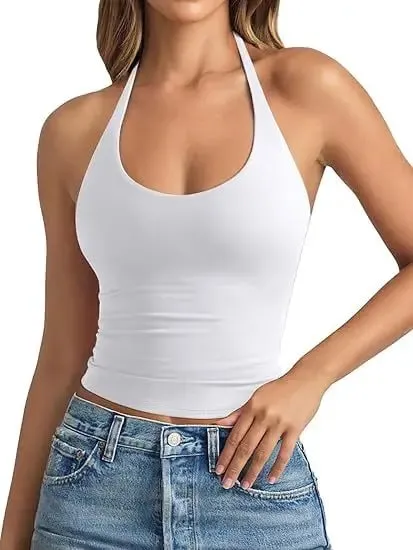 2026 Spring New Arrival European American Style Solid Color Slim Fit Cami Tank Top Women Trendy Hot Girl Sleeveless Top — image 1