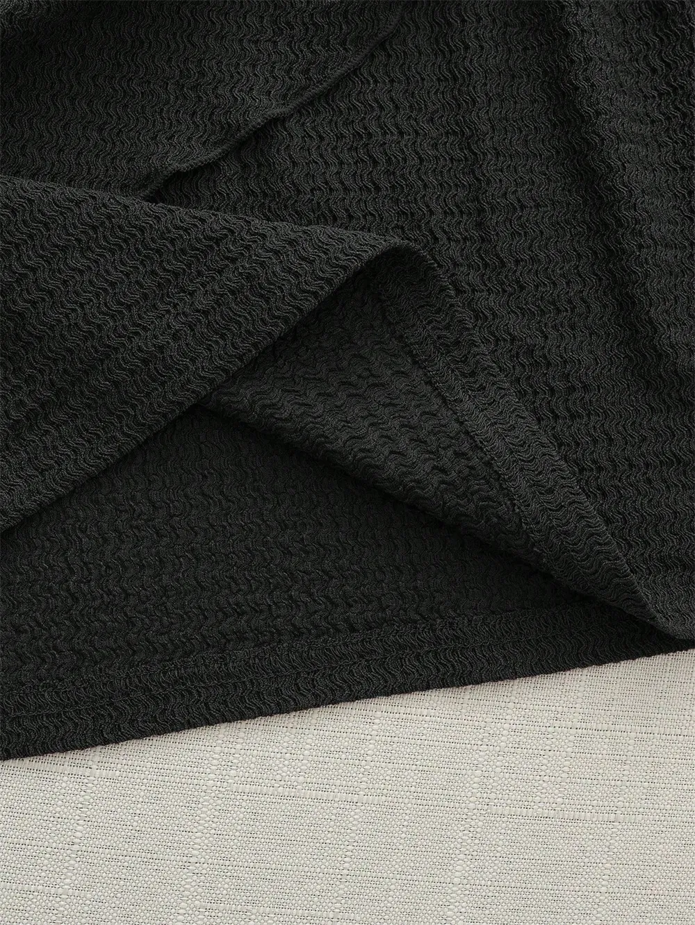 Women's Elegant Texture Fabric Pleating Waist Sice Ribbon Slim Fit Mini Dresses Casual Metal Buckle Solid Color Dress Summer